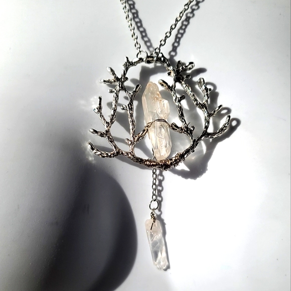 Natural Kharma by Avelon Jewelry - Quartz crystal artisan Talisman necklace